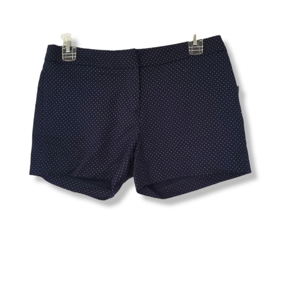 Cynthia Rowley Sz 2 Navy Blue Polka Dot Shorts - Picture 2 of 6